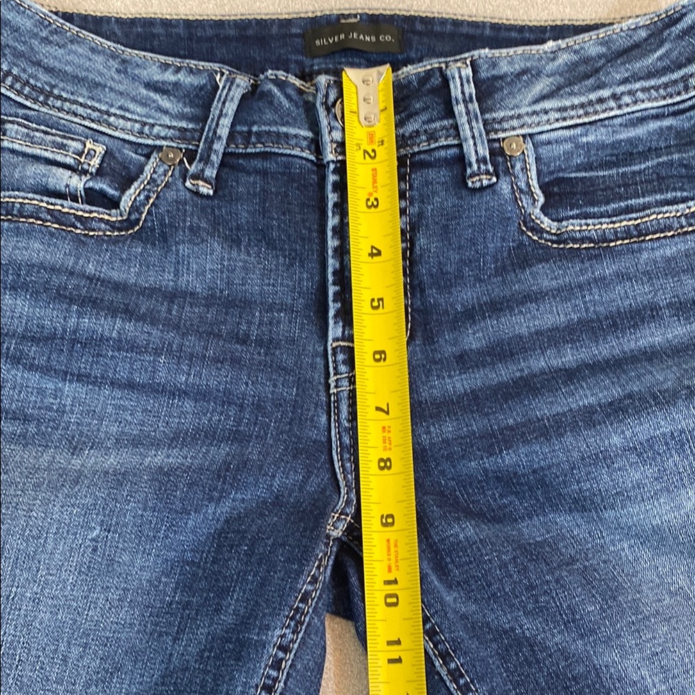 Silver Jeans Women's Elyse Straight Leg Indigo Denim - Picture 9 of 13
